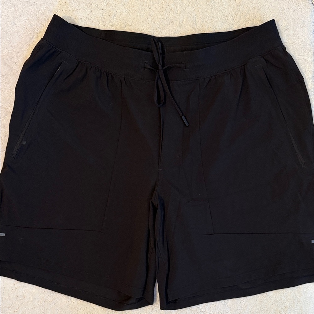 lululemon athletica Men's Black license to train linerless shorts. Never worn 7”